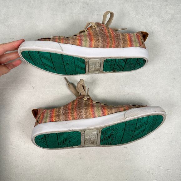 Justin Reba Shoes Womens 8.5 Arreba Striped Western Aztec Boho Festival Sneaker - Picture 13 of 14